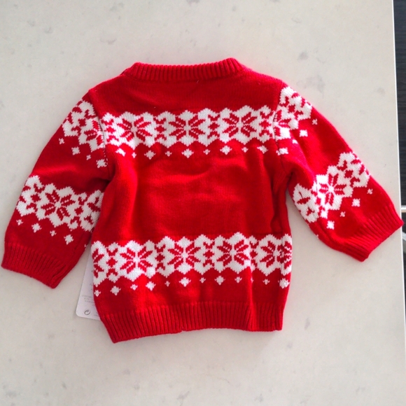 NWT Minnie Mouse 0-3 Months Christmas Sweater - Picture 3 of 4